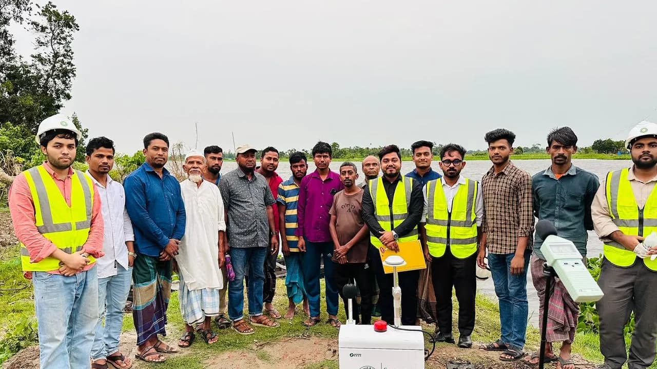 Site photo from the iee bridge small feni river lbsp project, image 1.