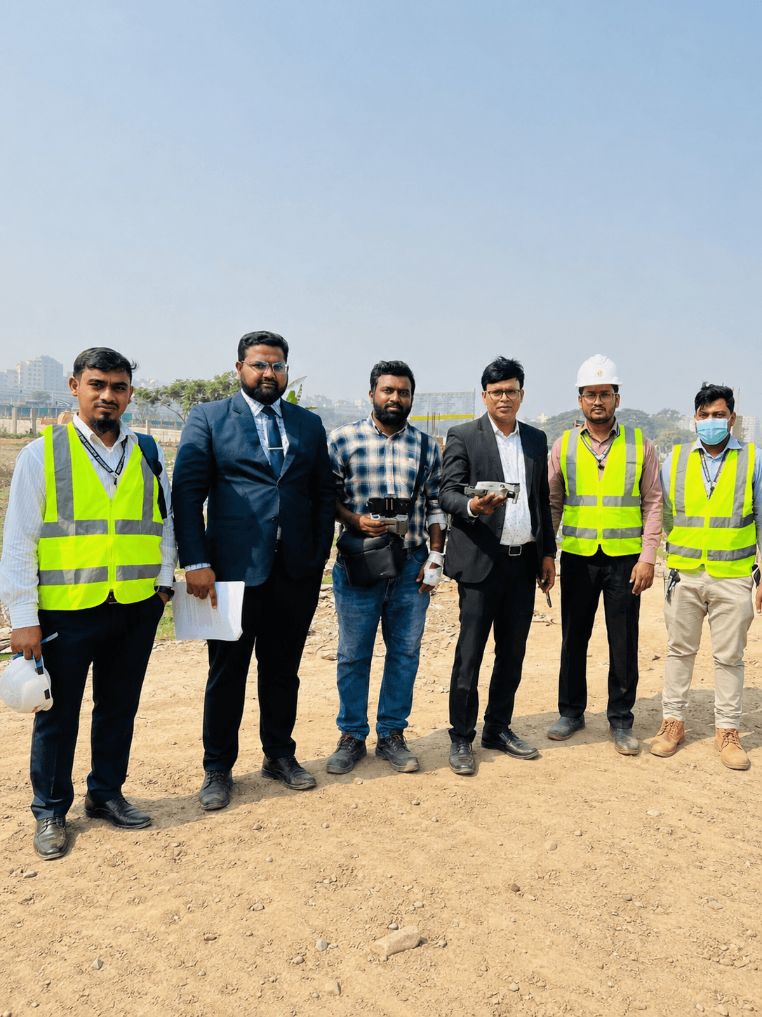 SRCL field team at a project site in Bangladesh.