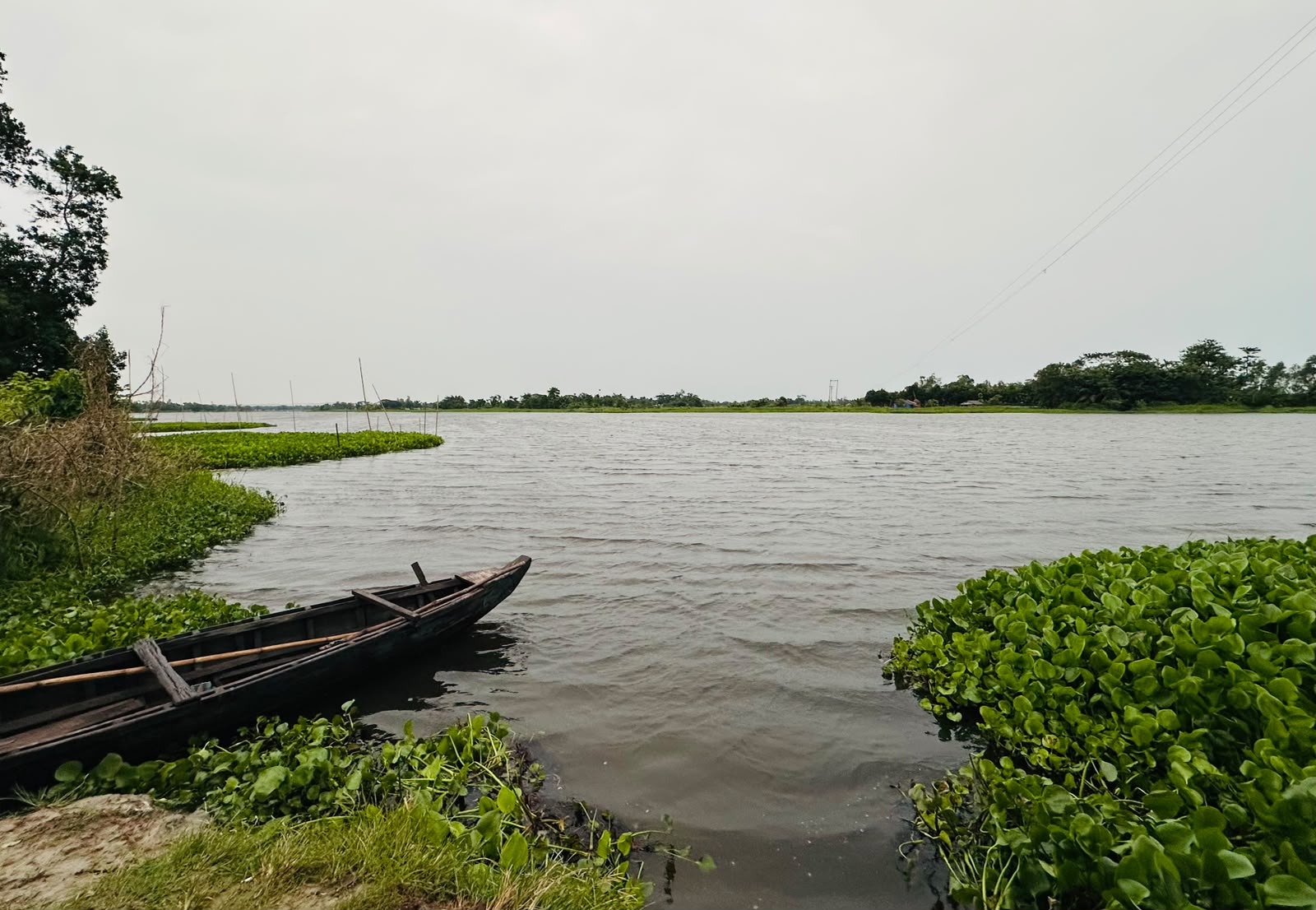 River and waterway in Bangladesh's deltaic landscape.