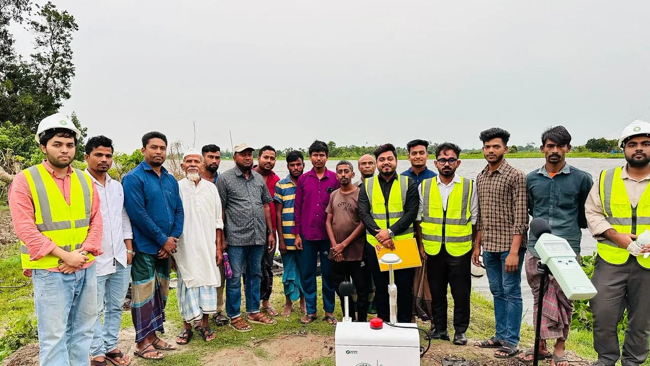 Site photo from the iee bridge small feni river lbsp project, image 1.